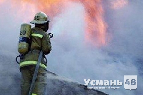 Пожар в Усманском районе уничтожил тонну мазута в котельной
