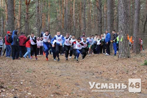 В Песковатском лесу прошло первенство Усманского района по легкоатлетическому кроссу