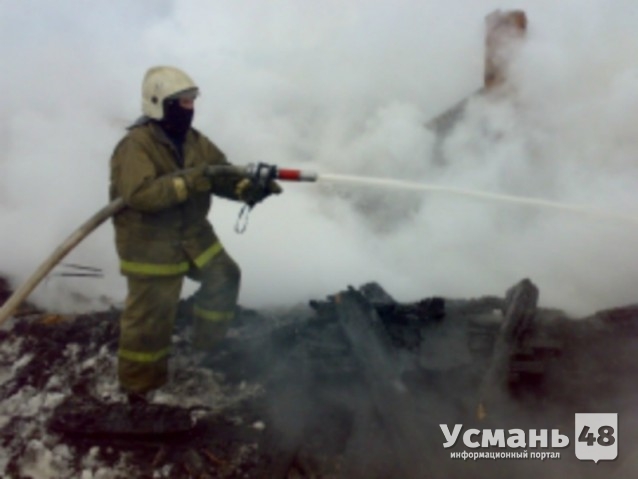 В селе Дрязги Усманского района горел частный дом.