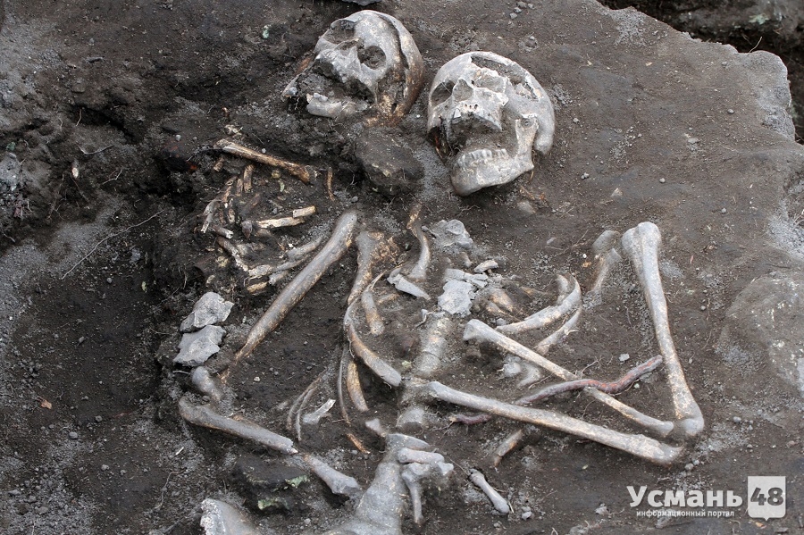 В селе Бочиновка Усманского района строители раскопали древнее кладбище