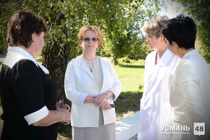 В Усманском районе побывала министр здравоохранения Российской Федерации Вероника Скворцова