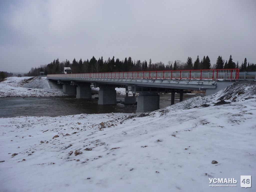 В Усманском районе отремонтирован мост на трассе «Липецк – Усмань»