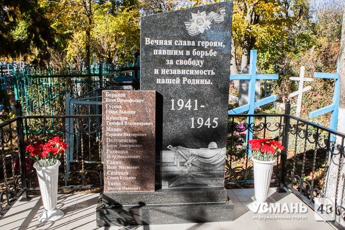 В Усманском районе отреставрировали памятник погибшим в ВОВ солдатам