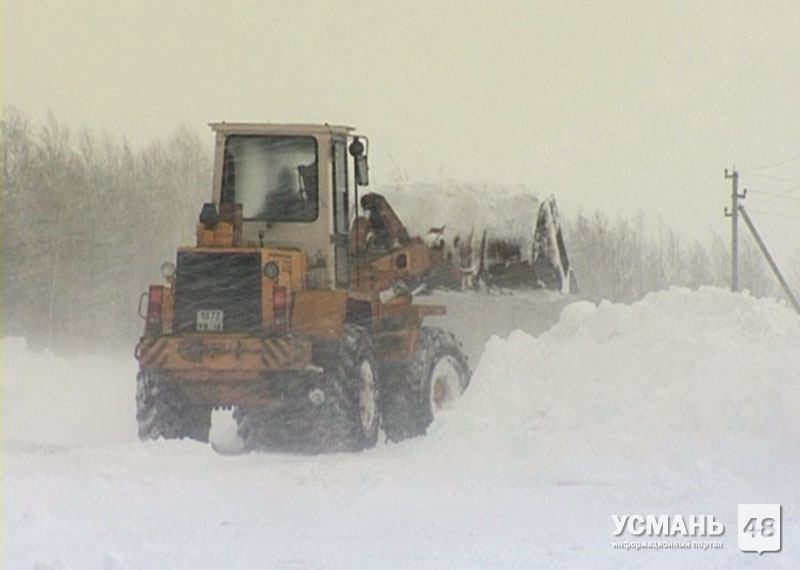 В Липецкой области начали заготовку снега
