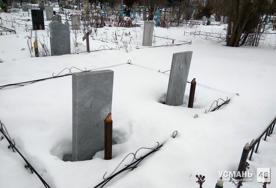 Вандалы осквернили могилы на кладбище в Усманском районе