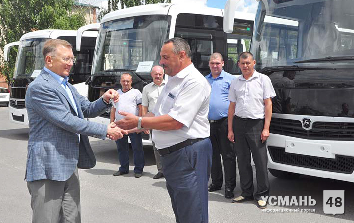 В Усманском районе новые автобусы