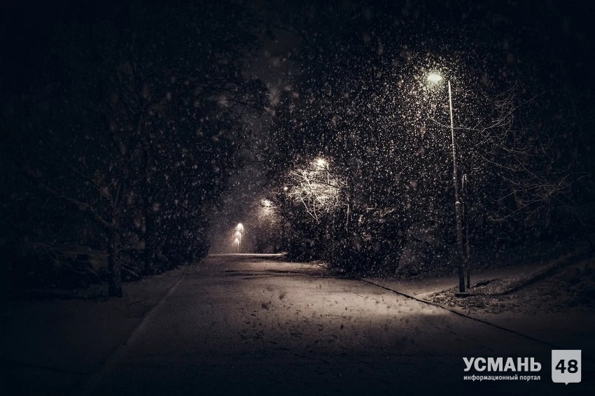 В Липецкой области к ночи ожидается снег