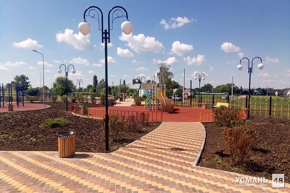 Новый парк появился в Усманском районе