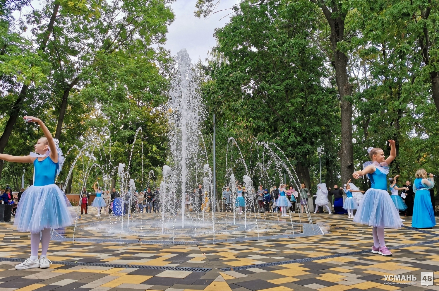 В Усмани после реконструкции открыли городской парк