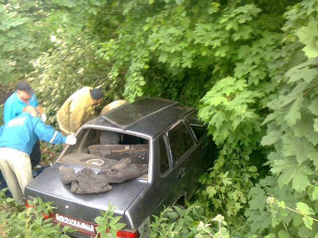 В Усманском районе опрокинулся автомобиль
