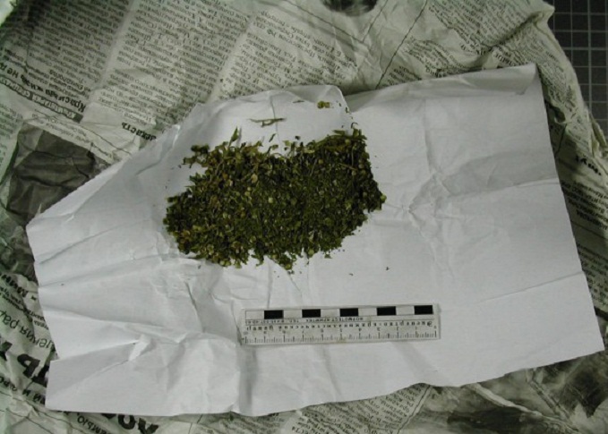 В Усмани у сотрудника полиции обнаружили марихуану