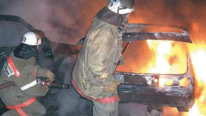 В Усманском районе сгорел автомобиль