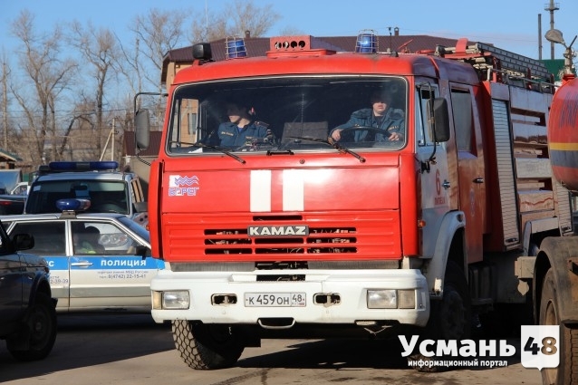 В Усманском районе сгорел дом