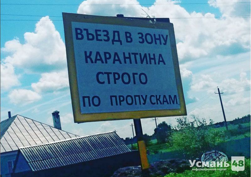 Карантин в Усманском районе будет снят ориентировочно 30 июня