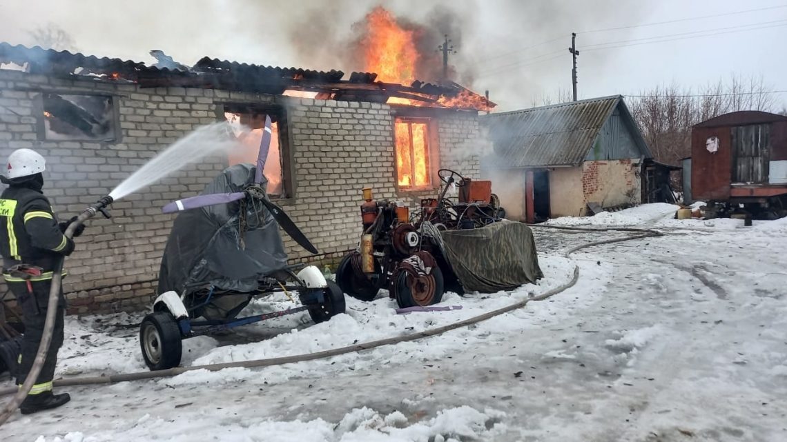 В с. Беляево Усманского района сгорел жилой дом.